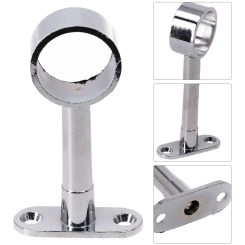 25mm Zinc Alloy Closet Rods Round Tube Pipe Support Brackets Flange Base Fixed Drying Hanger Wardrobe Accessories Furniture