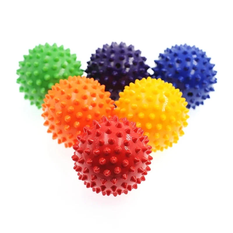 Description Picture 5 of item7cm Fitness Physiotherapy PVC Ball Hard Spiked Massage Ball Relieve Plantar Fasciitis Portable Equipment Body Building Sports