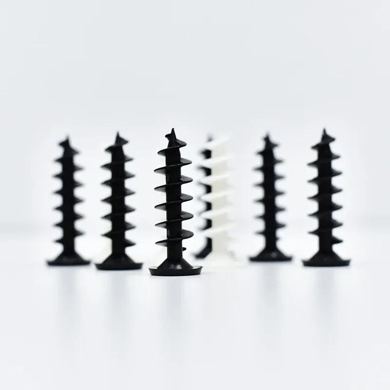 Description Picture 5 of item5 x black plastic self-tapping screws, expansion screws
