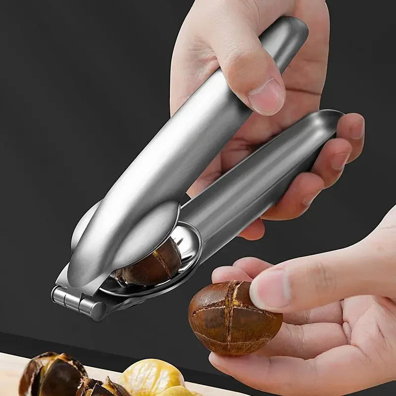 Description Picture 5 of itemStainless Steel Chestnut Opening Machine Nut Cracker Sheller Walnut Pliers Chestnut Cutter Opener Kitchen Gadgets Accessories