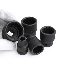 Short Impact Torx Socket Metric 1/2" Inch Drive 12-Point Plum Blossom Air Sockets Head 38mm Lenght CR-MO Pneumatic Socket