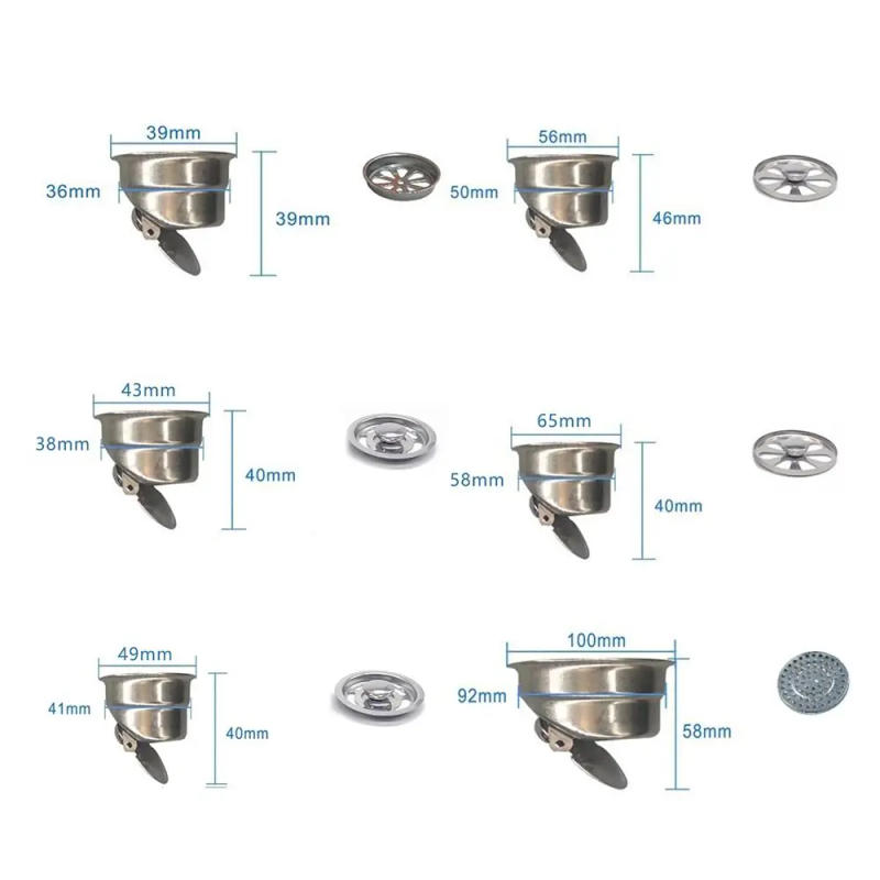 Description Picture 2 of itemShower Anti-odor Drainer Stainless Steel Floor Drains Bathtub Ground Leakage Sewer Seal Drain Core Hardware Accessories