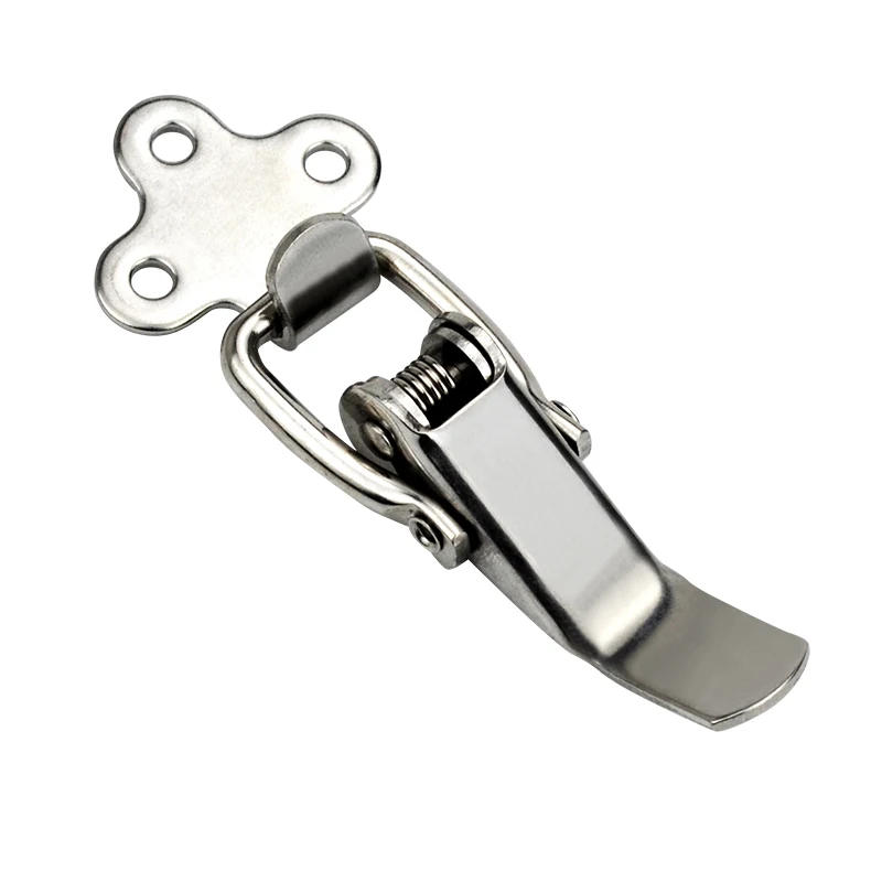 Description Picture 6 of itemIndustrial Stainless Steel Hasp, Chassis Cabinet Door Tool Box Door Lock, With Spring-Thickened Hardware Lock J501