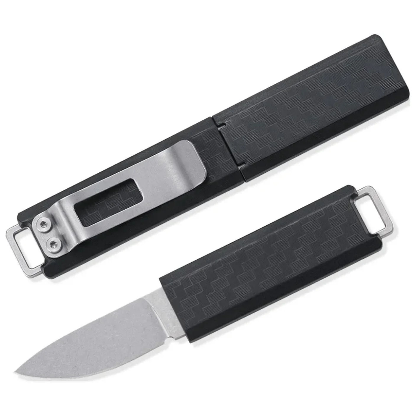 Description Picture 2 of item2425 Tactical Fixed Blade Knife 1.74" Drop Point Blade Glass-Reinforced Nylon Handle Pocket Knives Rescue Utility EDC Tools