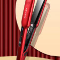 Professional Ceramic Coating Flat Iron Hair Straightener with Digital LCD Display Dual Voltage Instant Heating Curling Iron