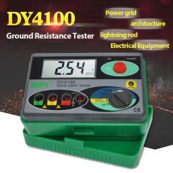 DY4100 Digital Earth Ground Resistance Meter Meg-ohmmeter 0-2000 Ohm Electrician Resistance Tester Voltage Measuring Instruments