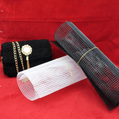 Plastic Mesh Cloth Hook Bags Thread Hook Bag DIY Latch Hook Bags Handcraft Grid Hook Crafts Bag Rug Sewing Craft Supplies