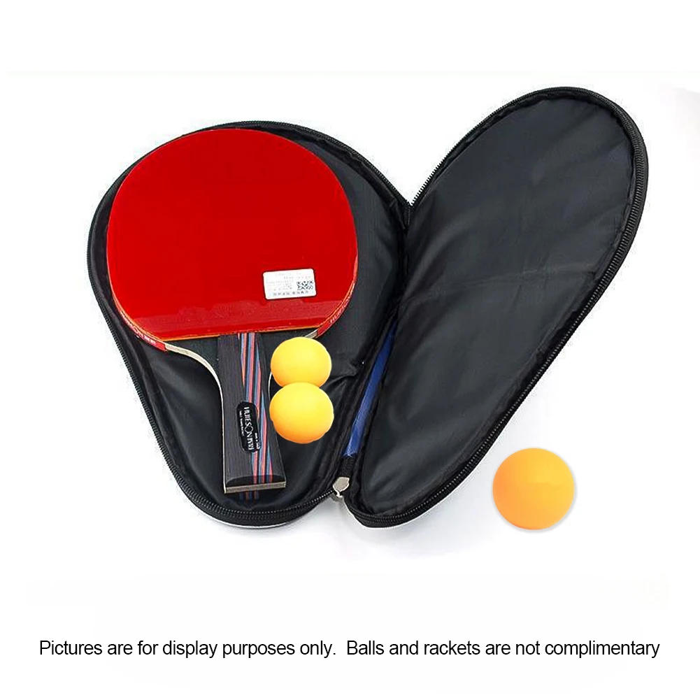 Description Picture 4 of itemMaple Leaf Table Tennis Racket Gourd Shape Storage Bag With Independent Ball Bag Oxford Cloth Waterproof Wear-Resistant Racket