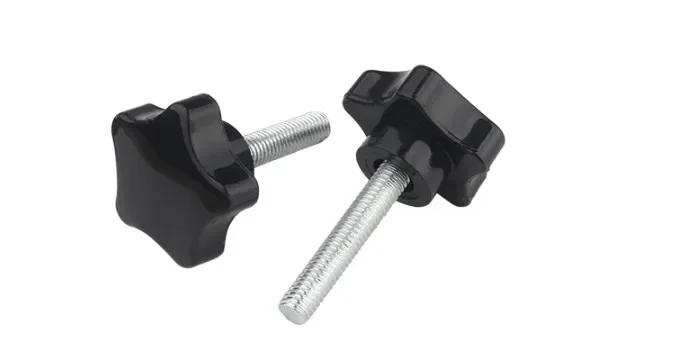 Description Picture 4 of item2pcs-5pcs/lot M4 M5 M6 M8 M10 *12mm to 60mm Star Plum Bakelite Hand Tighten Thumb Screw Knob Tightening Screw bolts