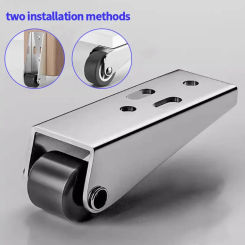 Movable directional wheel, solid simple fixed roller, table foot, mini mobile roller, flexible, silent anti-wear wheel, roller