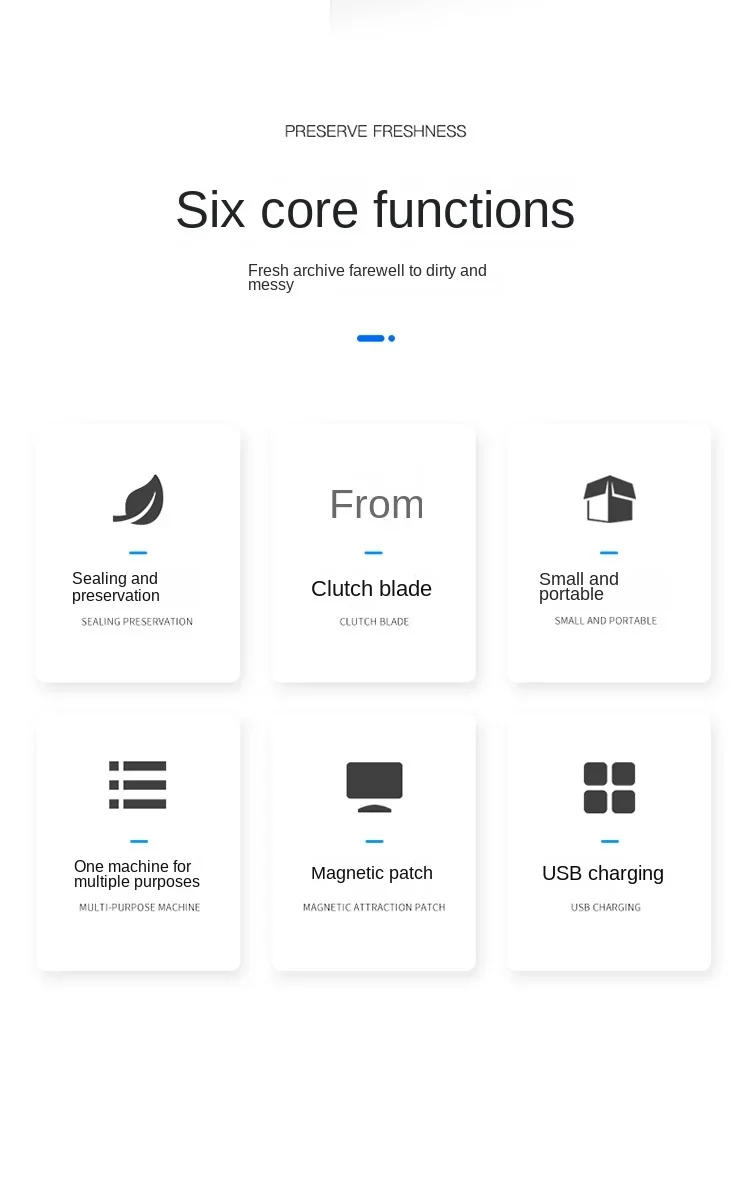 Description Picture 3 of itemVacuum Bag Sealing Machine Plastic Package Sealer Bags Clip Bag Handheld Sealer Food Packaging Heat Sealer For Home