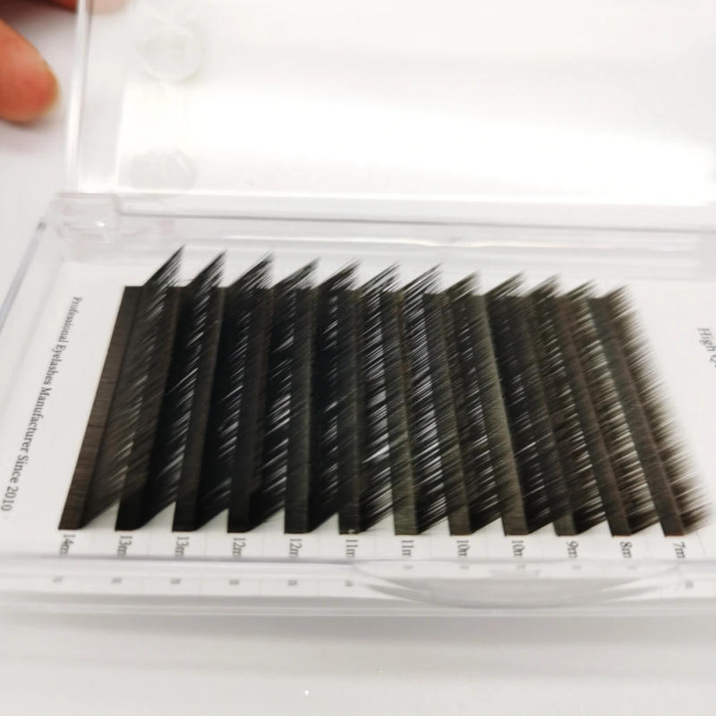 Description Picture 4 of itemL Curl False Eyelash Extension 8-15mm Mix Matte Black Mink Individual Lashes Extension Korean Make-up For Women Beauty