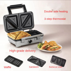 Home Sandwich Maker Waffle  Panini Cake Breakfast Electric Baking Griddle