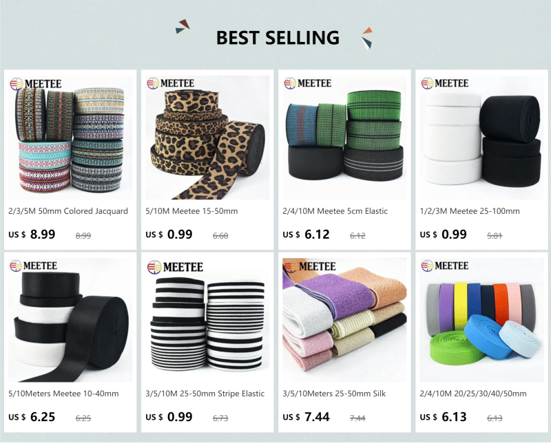 Description Picture 2 of item1/2Meters 10cm Elastic Band Wide Stretch Bands for Pant Shoes Rubber Tape Luggage Strap DIY Garment Waistband Sewing Accessories