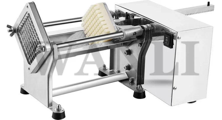 Description Picture 3 of itemJG01 Commercial 60W Low Power Electric Stainless Steel French Fries Machine Potato Slicing Machine Onion Cutting Cucumber Radish