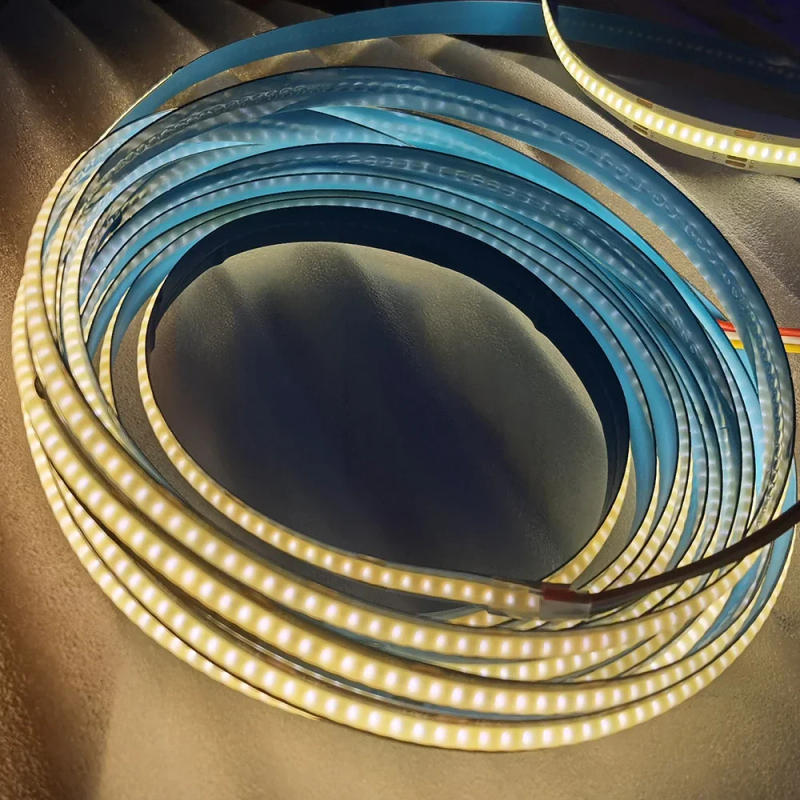 Description Picture 6 of itemCOB CCT LED Strip Lights 608 LEDs/m High Density Flexible Dimmable FOB Led Tape 2700K to 6500K Changeable Lighting DC12V 24V