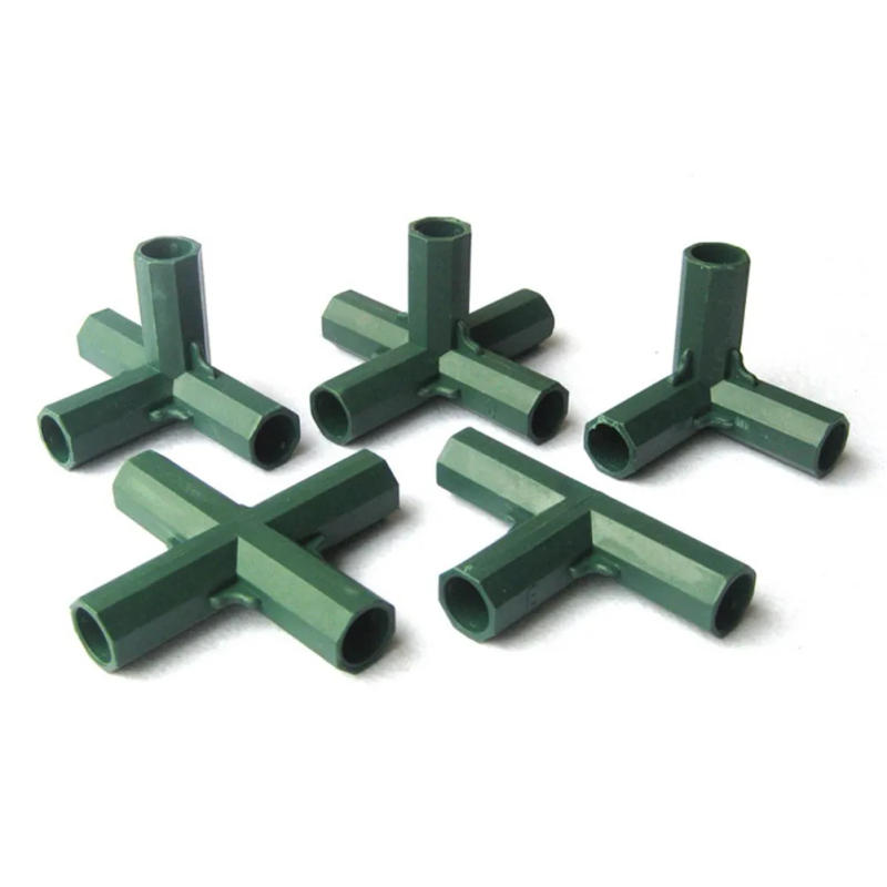 Description Picture 3 of item10pcs 16MM PVC Fitting Stable Support Heavy Duty Greenhouse Frame Building Connector Right Angle 3 4 5-way Connector Garden Tool