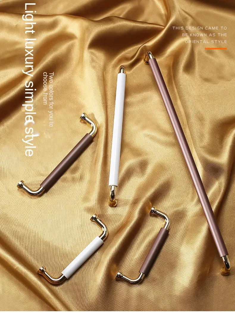 Description Picture 2 of itemLuxury Wardrobe Door Handle Modern Simple High-end Cabinet Door Handle Drawer European Cabinet Extended Handle White