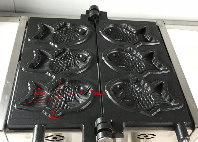 Description Picture 5 of itemRegular -Gas type Taiyaki waffle maker machine Fren 128*78 MM fish size Crispy Shells, Creamy Centers—A Sweet Symphony!