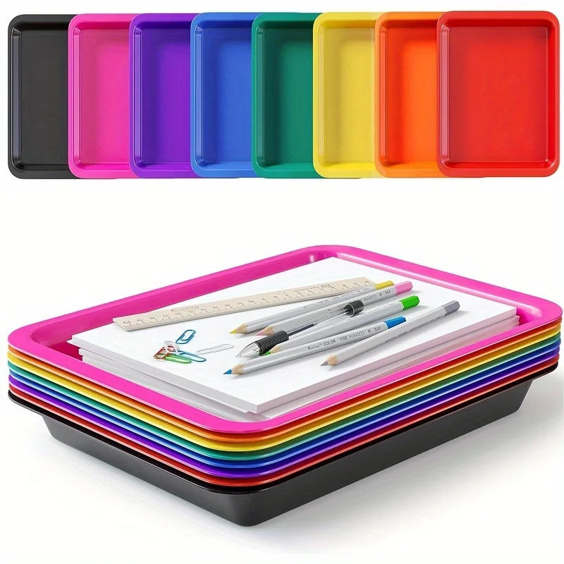 Description Picture 4 of itemPlastic Tray - Storage Organizer for Creative Play, Sand, Crafts, and Painting Essentials, Storage Bins for Home Organization