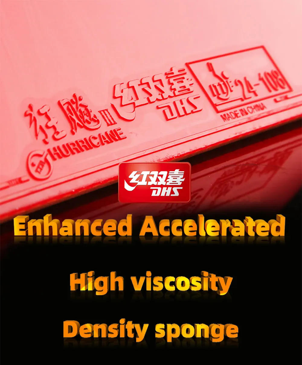 Description Picture 2 of itemDHS Hurricane 3 Table Tennis Rubber pimples in Original table tennis rubber table tennis rackets racquet sports indoor sports