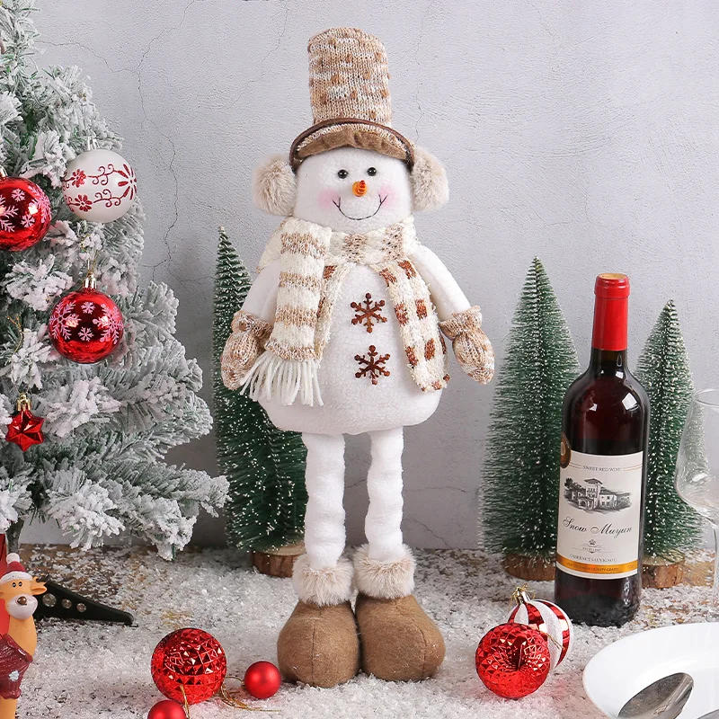 Description Picture 4 of itemChristmas Snowman Telescopic Doll 2023 New Knitted Elk Doll Window Scene Decoration Noel Merry Christma Gift Happy New Year 2024