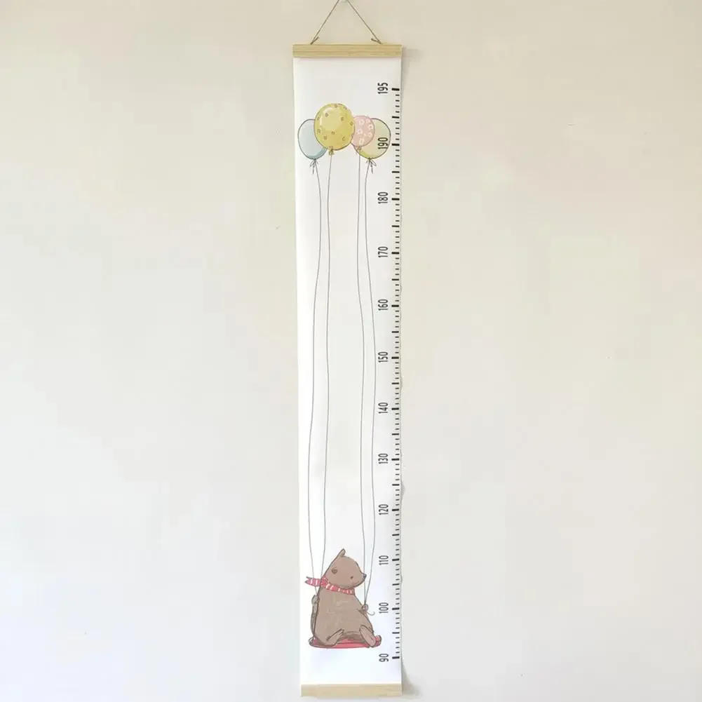 Description Picture 6 of itemWooden Canvas Wall Growth Charts Baby Hanging Decorative Chart Height Measure Ruler Removable Wall Sticker for Kids Child Room