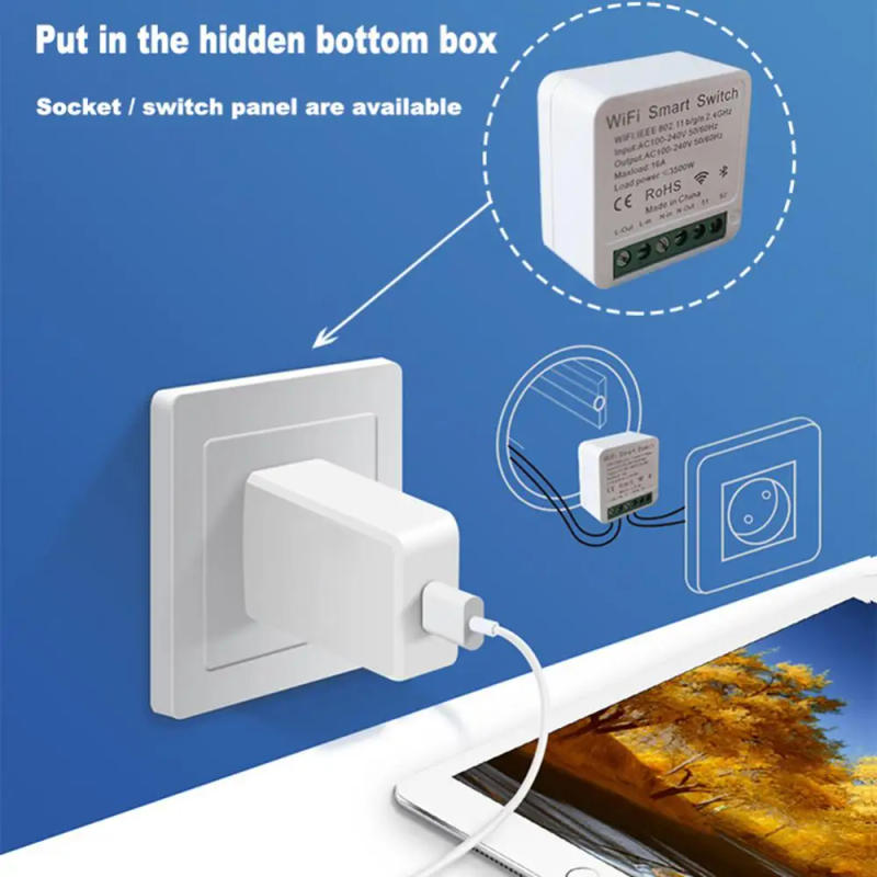 Description Picture 5 of itemWifi zigbee Smart Switch16A EWeLink APP Wireless Remote Control Timing Smart Home DIY Switch Module Support Alexa Google Home