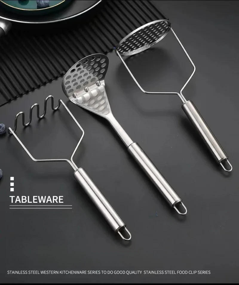 Description Picture 3 of itemStainless Steel Vegetable Masher Tool for Potatoes Pumpkin Fruit Manual Food Press Ricer Kitchen Utensil Gadgets Accessories