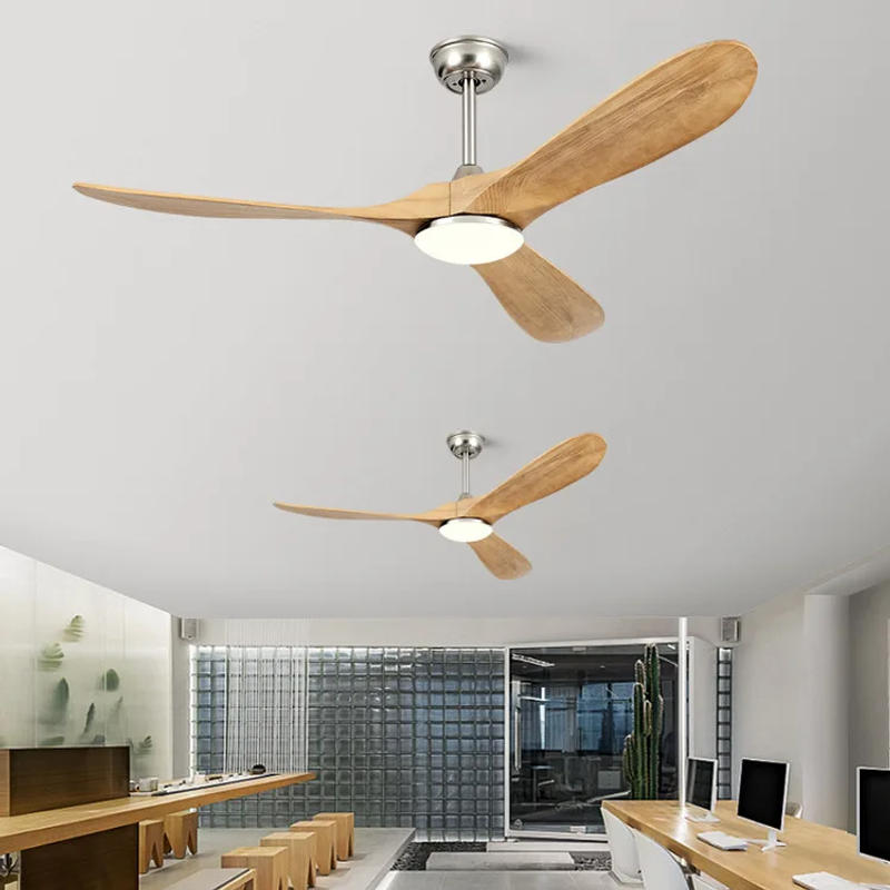 Description Picture 6 of itemLarge Size Wood DC Ceiling Fan 70 88inch 85-265V Industrial Fans No Light With Remote Control Wood Fans For Home Ventilador Tech