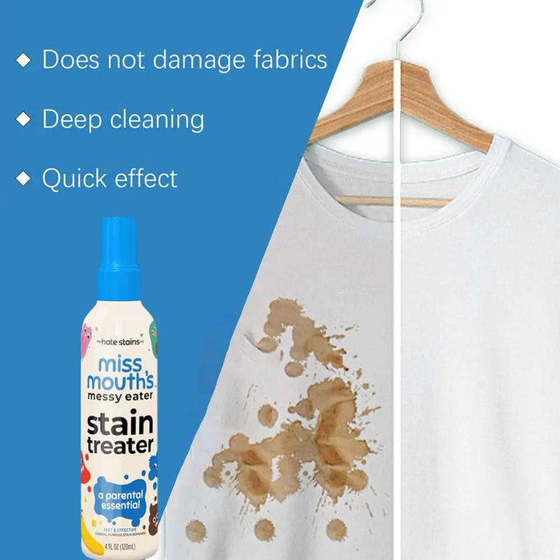 Description Picture 3 of item120/300ML Spray Stain Remover Fabric Laundry Remover Effective Stain Treater Spray Spot Remover Laundry Spray For Food Pet Stain