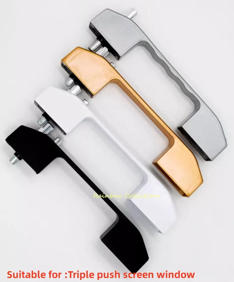 Description Picture 2 of item1set Aluminium Alloy Window Handle Windows Hardware Accessories Screen handle with screws