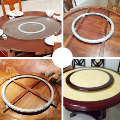 30-96CM Diameter Cold Rolled Steel Lazy Susan Turntable Swivel Plate for WOOD TABLE with Horse Iron Accessories