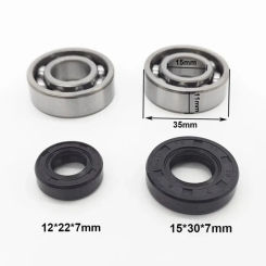Crankshaft Oil Seal Grooved ball Bearing Kit For 40F-5 CG430 Brush Cutter & Grass Trimmer