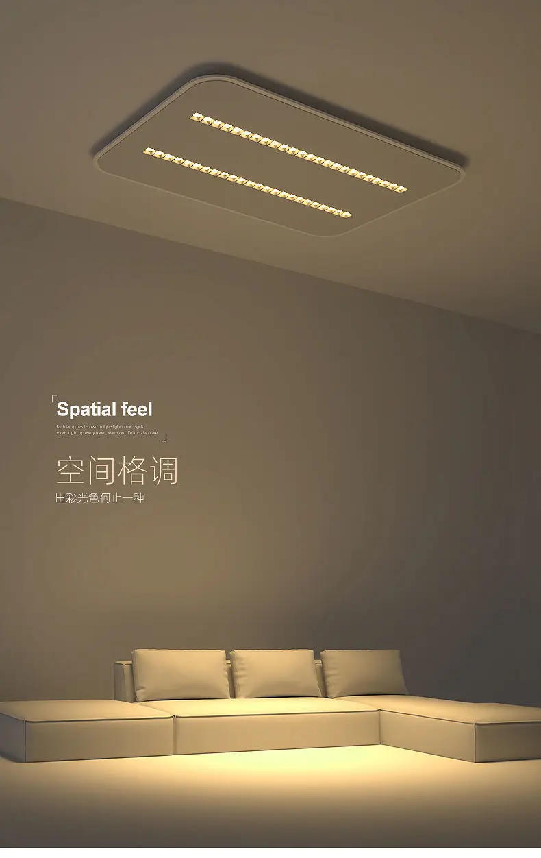 Description Picture 2 of itemLiving room ceiling light with spotlight, artistic creativity, geometric simplicity, modern living room lighting fixtures