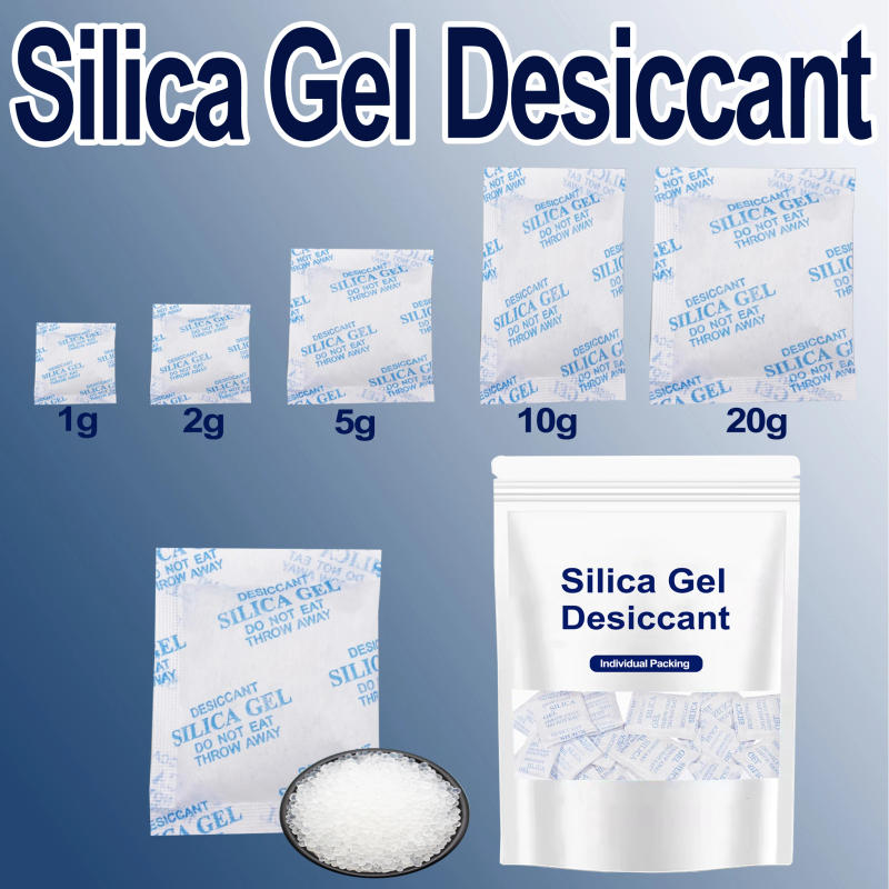 Description Picture 2 of item1g/2g/5g/10g/20g Nonwovens Silica Gel Desiccant Damp Moisture Dehumidifier Absorber Bag For Kitchen Room Electronics 3D printer