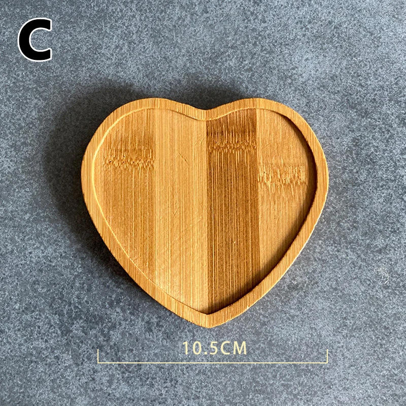 Description Picture 4 of item1PC Wooden Round Cup Coaster Mosaic Heart Square Coaster Cups Mat Placemat Handmade Making DIY Craft Mosaic Tool Bamboo Groove