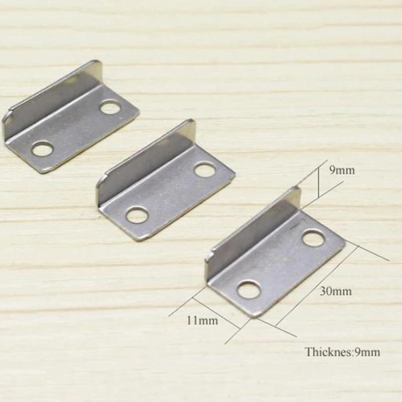 Description Picture 6 of itemHardware Drawer Strike Plate 10Pcs Drawer Lock Strike Plate Home/Office Metal Replacement Silver Tone Brand New
