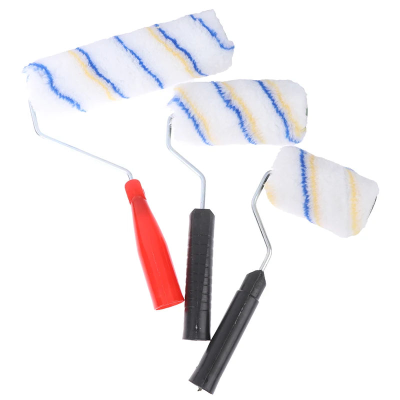 Description Picture 6 of item4” 6"9” Roller Brush Paint Roller Short Long Handle Brush Room Wall Painting