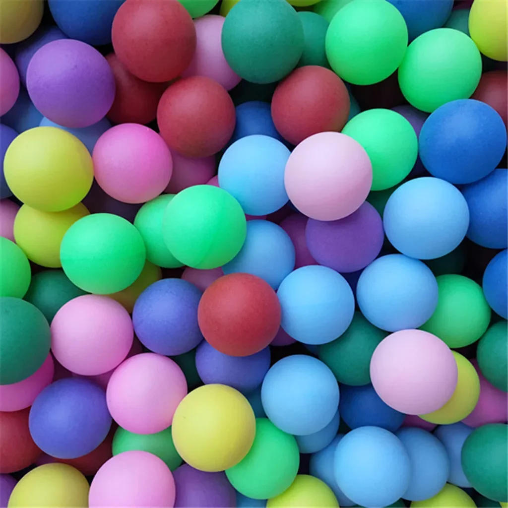 Description Picture 3 of item50Pcs/Pack Colored Pong Balls 40mm Entertainment Table Tennis Balls for Game Advertising Entertainment Game Accessory