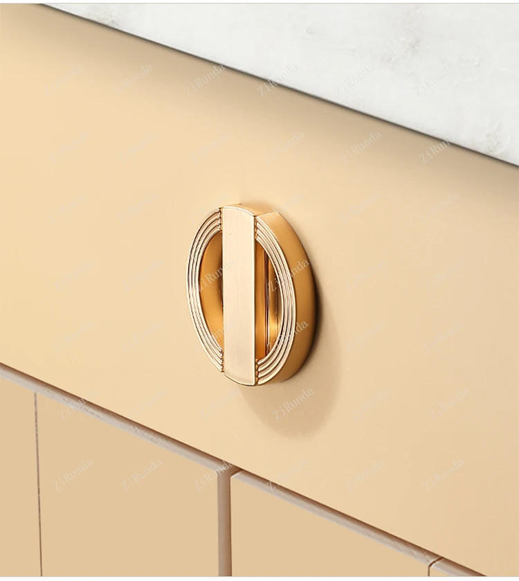 Description Picture 5 of itemGolden drawer handle surface cabinet flat handle tatami invisible wardrobe door sliding door dark handle hidden
