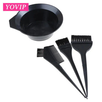 4Pcs/set Hair Color Dye Bowl Comb Brushes Tool Kit Set Tint Coloring Dye Bowl Hair Comb