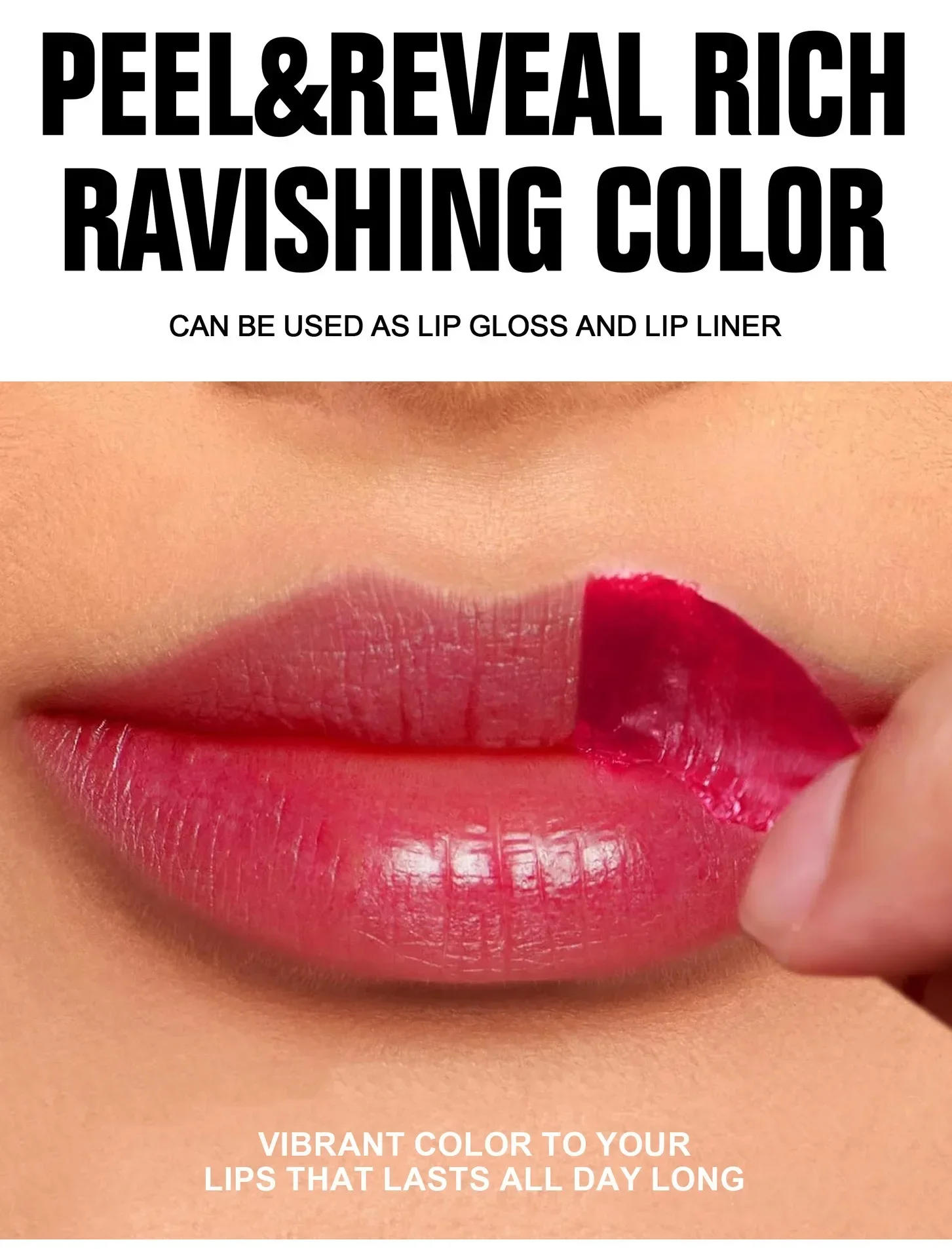 Description Picture 4 of itemPeel Off Lip Liner Lip Stain Long Wear Tattoo Lipgloss Brown Matte Finish Highly Pigmented Waterproof Liquid Lip Contour Tint