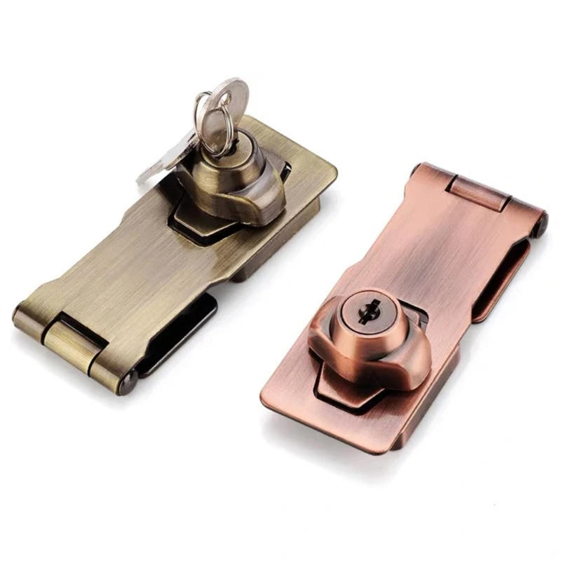 Description Picture 5 of itemKeyed Locking Hasp Double Door Cabinet Lock Twists Knob Keyed Locking Hasp