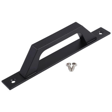 Barn Door Pull Handle Heavy Duty Black Iron Hot Bed Sliding Push Pulls Gate Shed Garage Cabinet Door Handle Furniture Hardware