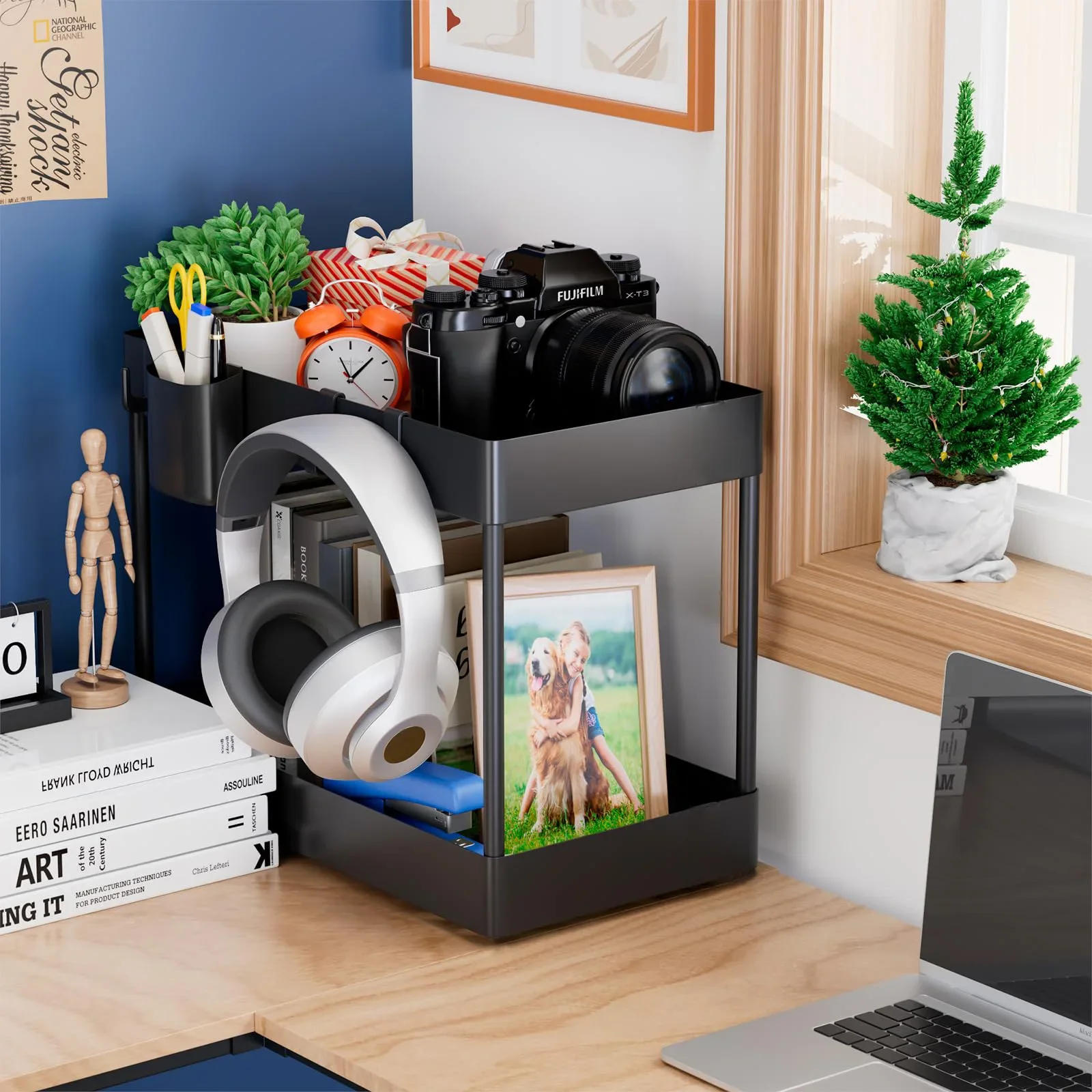 Description Picture 6 of item2-Tier Under-Sink Organization and Storage Kitchen Organizer with Dual Sliding Cabinet Drawers Multi-Purpose Storage Rack