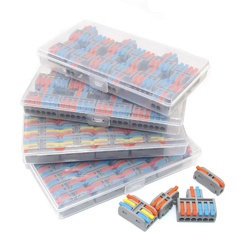Description Picture 2 of itemMini Fast Wiring Cable Connectors Universal Compact Splitter Electrical Conductors Push-in Home Terminal Block Junction Box