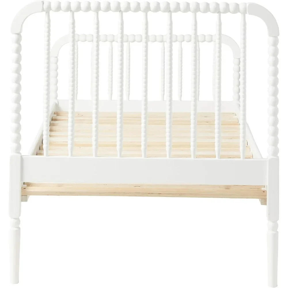 Description Picture 4 of itemJones Country Farmhouse Wood Jenny Lind Bobbin  Open Frame Fully Slatted Platform Bed Frame