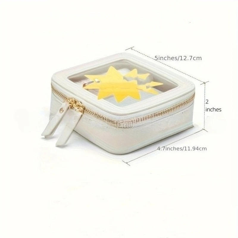 Description Picture 6 of itemTransparent Mini Makeup for Cute Clear Pouch Waterproof Travel Grooming and Makeup Bag Portable and Compact Makeup Storage Box