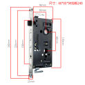 Anti-Theft Door Lock Body Mechanical Lock Body 24x240mm/30x240mm Lock Body Security Door Accessories